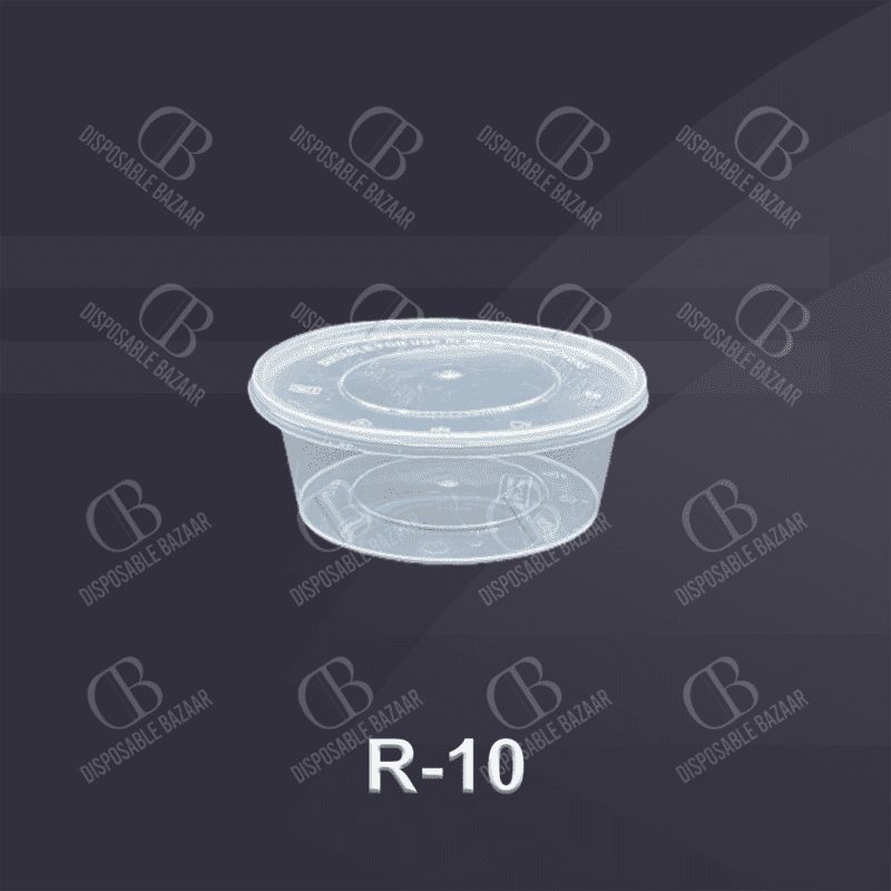 Plastic Container Transparent Round – R-10
