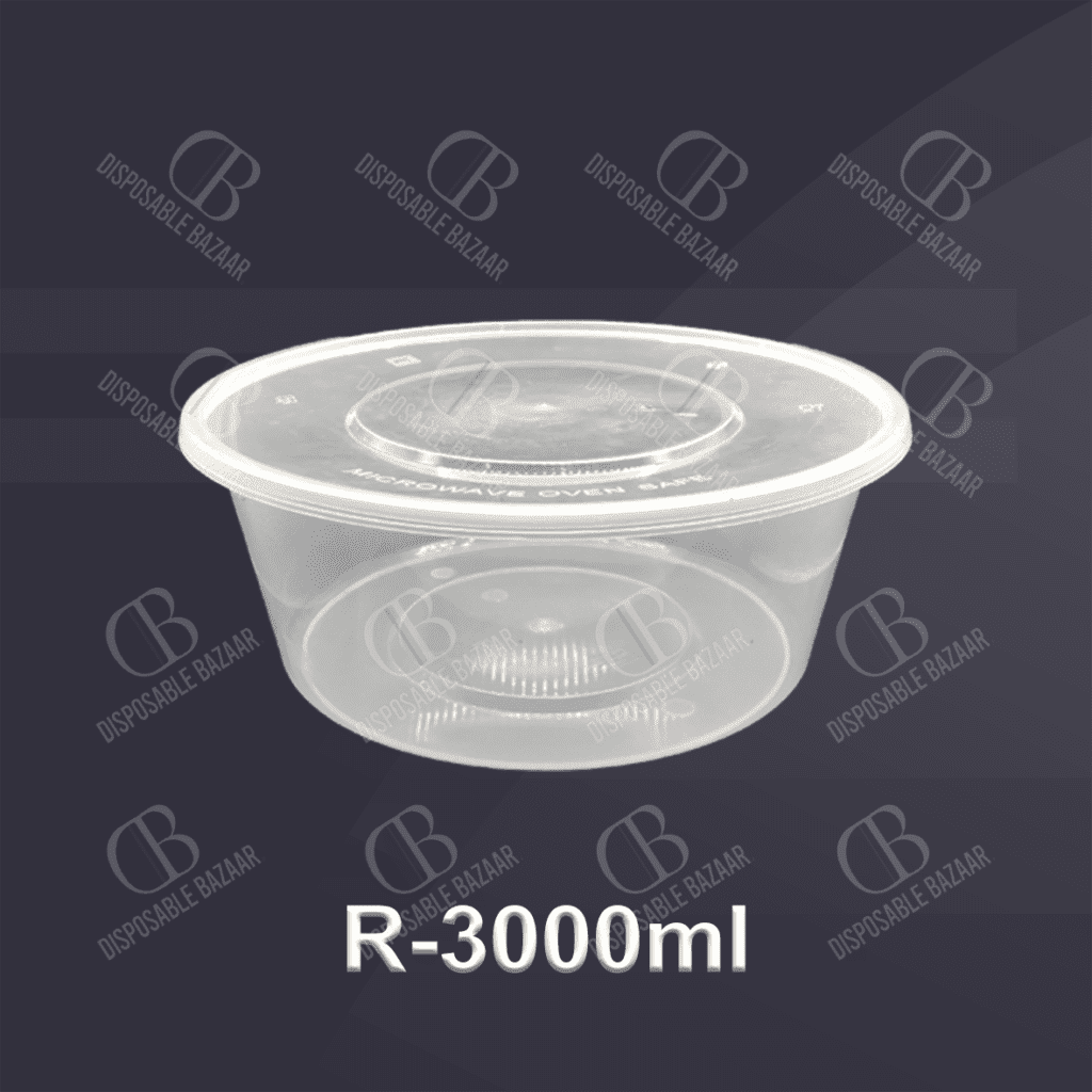 Plastic Container Round – RFC-3000ml