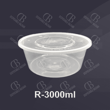 Plastic Container Round – RFC-3000ml