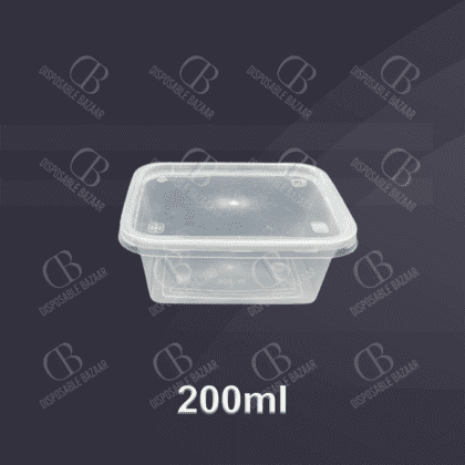 Plastic Container Transparent – 200ml