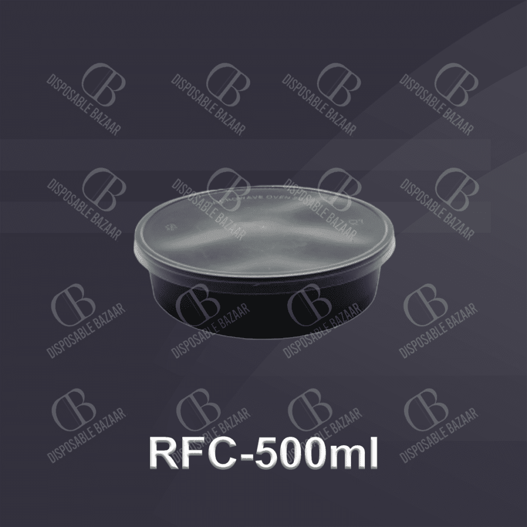 Plastic Container Black – RFC-500ml