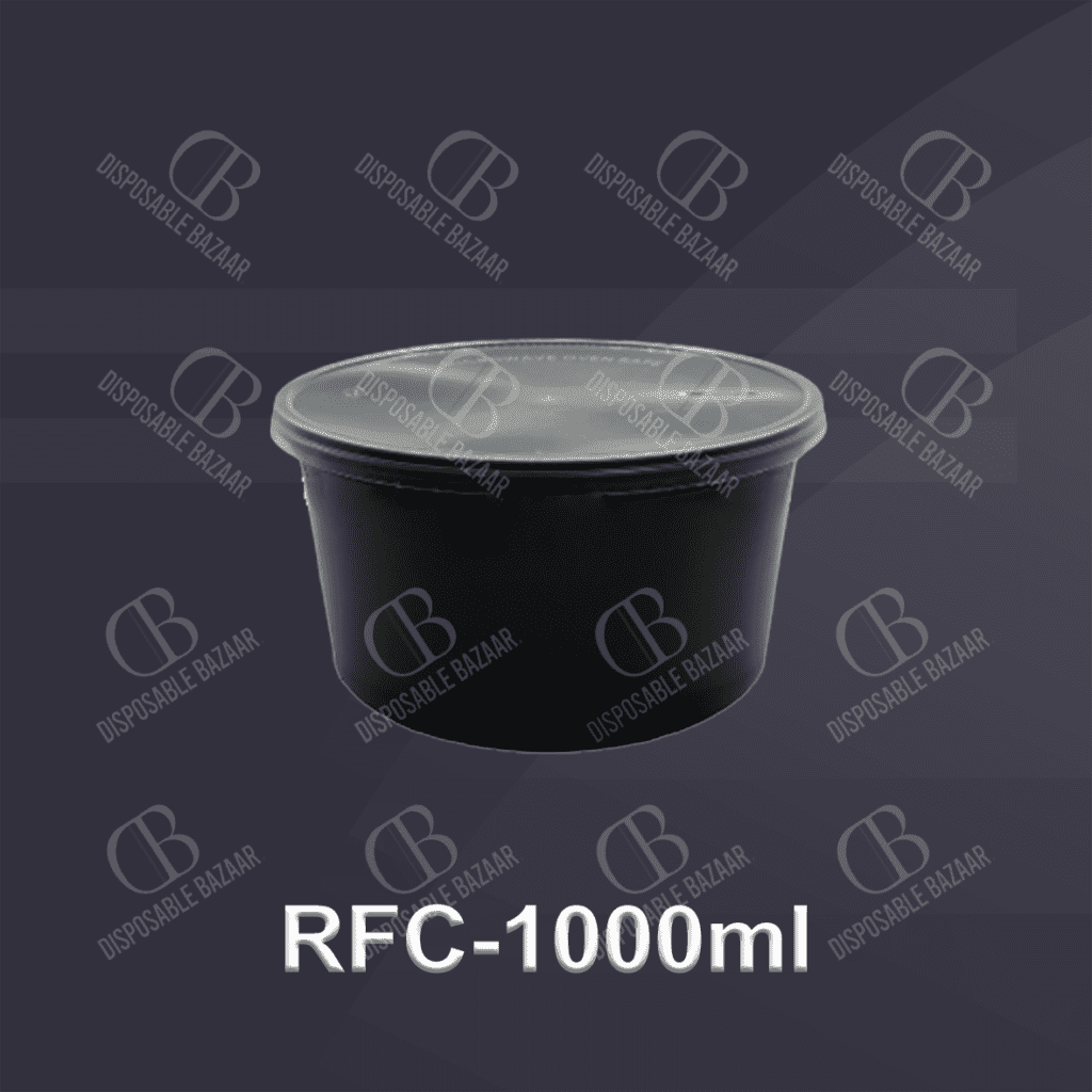 Plastic Container Black – RFC-1000ml