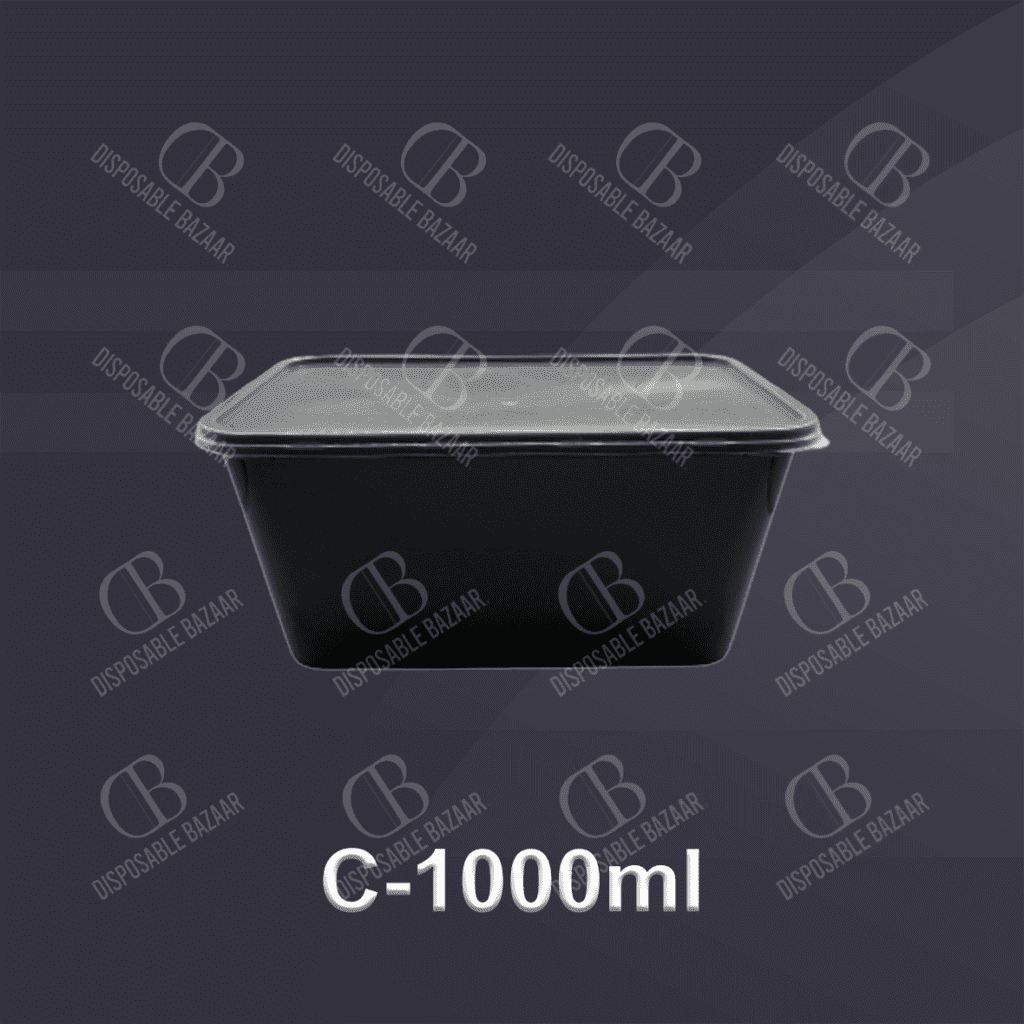 Plastic Container Black – C-1000ml