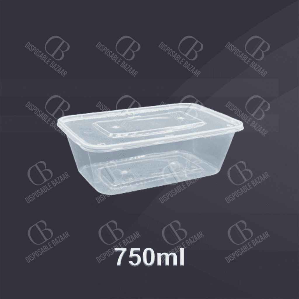 Plastic Container Transparent – 750ml