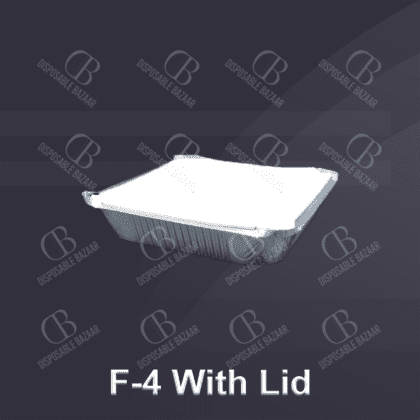 Aluminium Containers F-4 With Lid