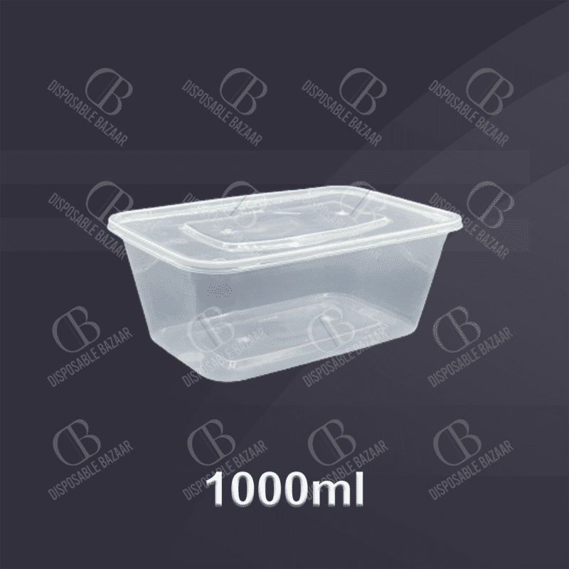 Plastic Container Transparent – 1000ml