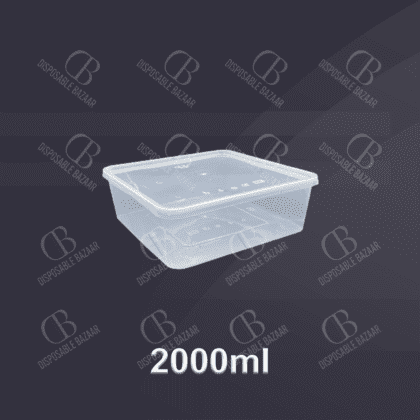 Plastic Container Transparent – 2000ml
