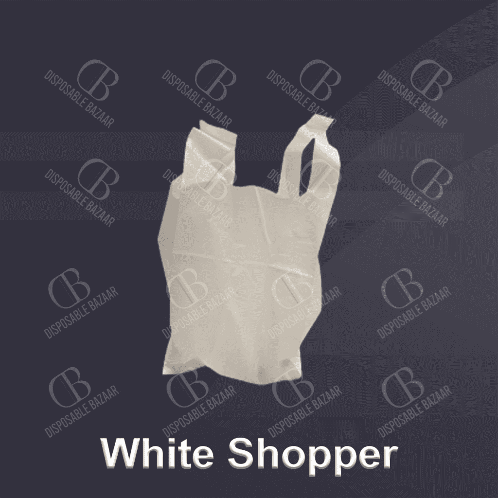White Plastic Shopper