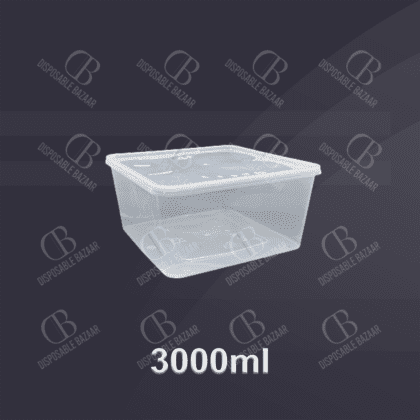 Plastic Container Transparent – 3000ml