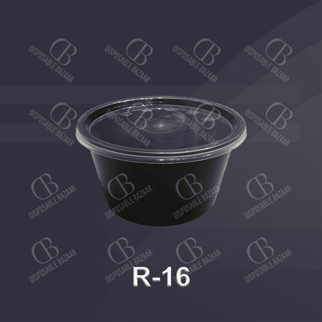 Plastic Container Black – R-16