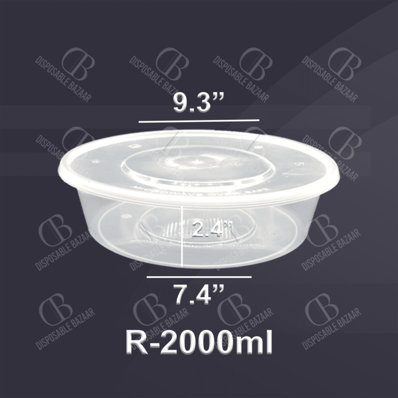 Plastic Container Round - RFC-2000ml