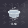 Plastic Container Transparent Round - R-10