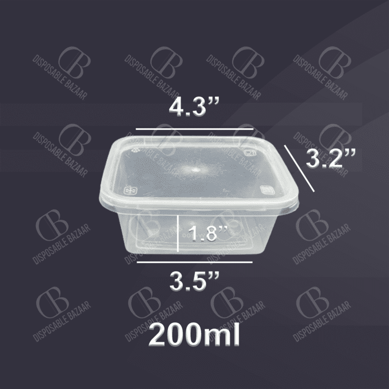 Plastic Container Transparent - 150ml