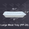 Styrofoam Large Meat Tray PP-20