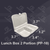 Styrofoam Lunch Box 2 Portion PP-10
