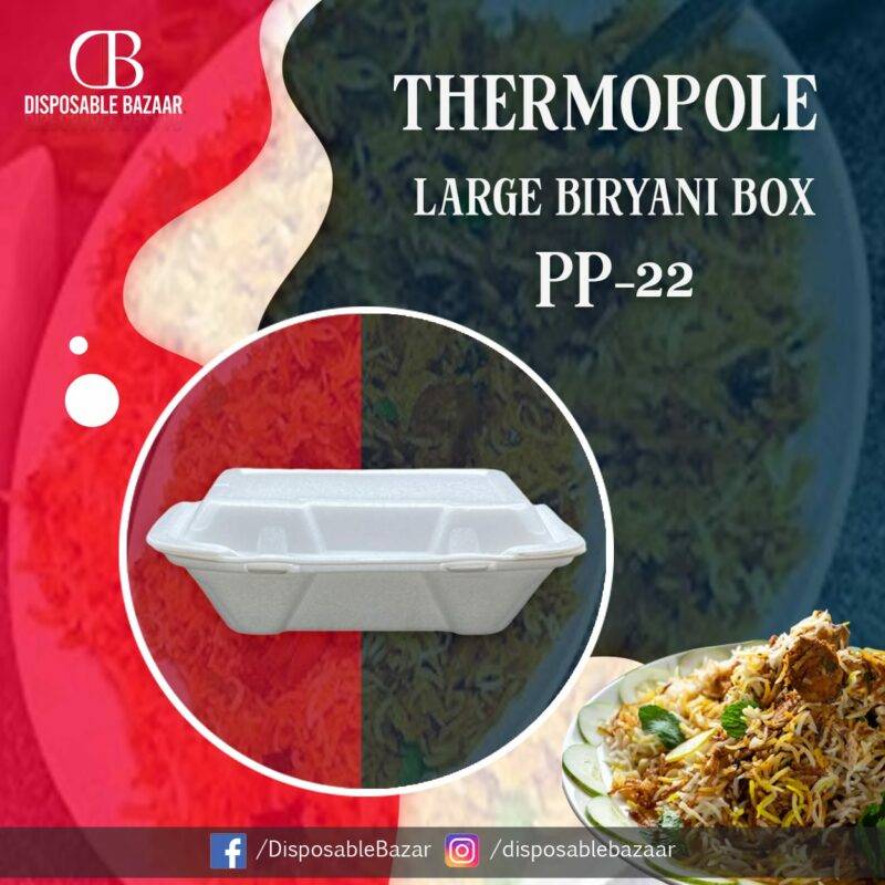 Styrofoam Large Biryani Box PP-22