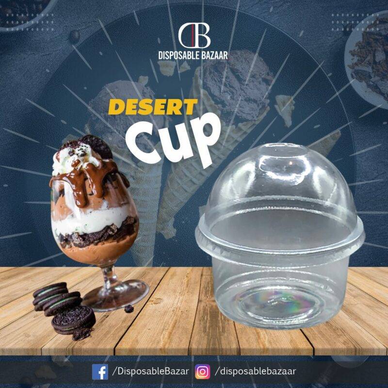 Dessert Cup With Flat Lid - 150ml