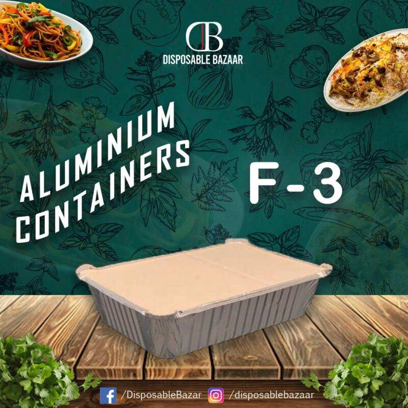 Aluminium Containers F-3 Without Lid