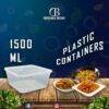 Plastic Container Transparent - 1500ml