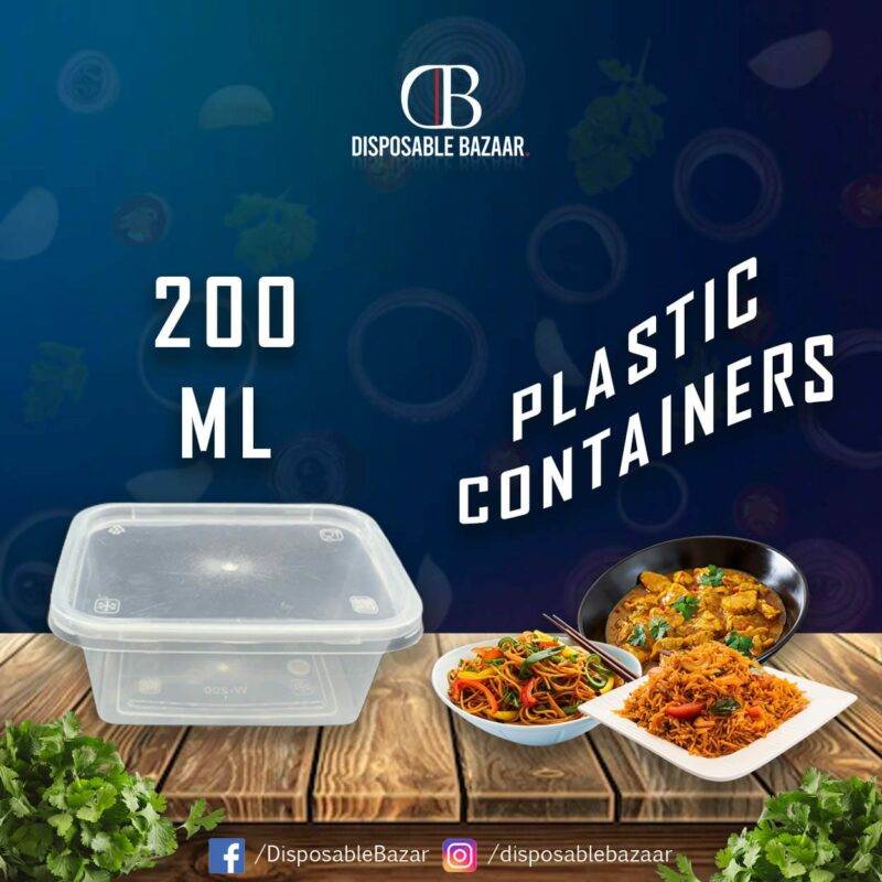 Plastic Container Transparent - 150ml