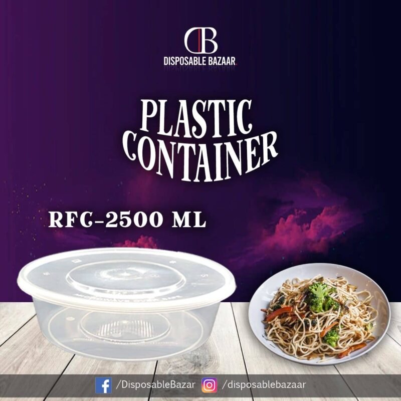 Plastic Container Round - RFC-2500ml