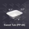 Styrofoam Sweet Tub PP-04