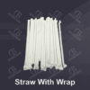 Straw White With Wrap