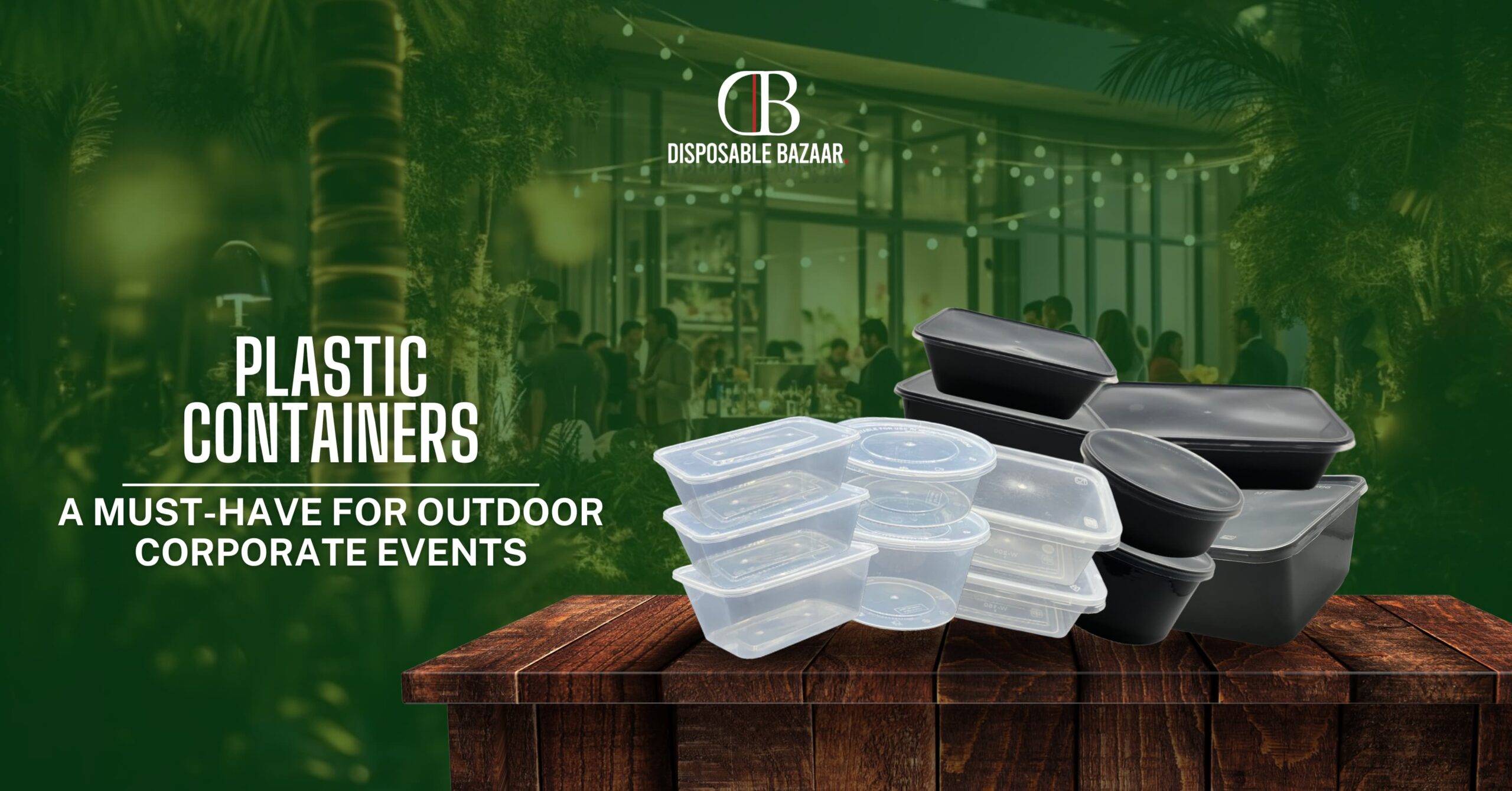 Plastic Containers: A Must-Have for Outdoor Corporate Events