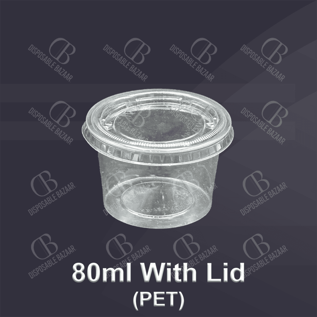 Cup With Lid - 80ml (PET)