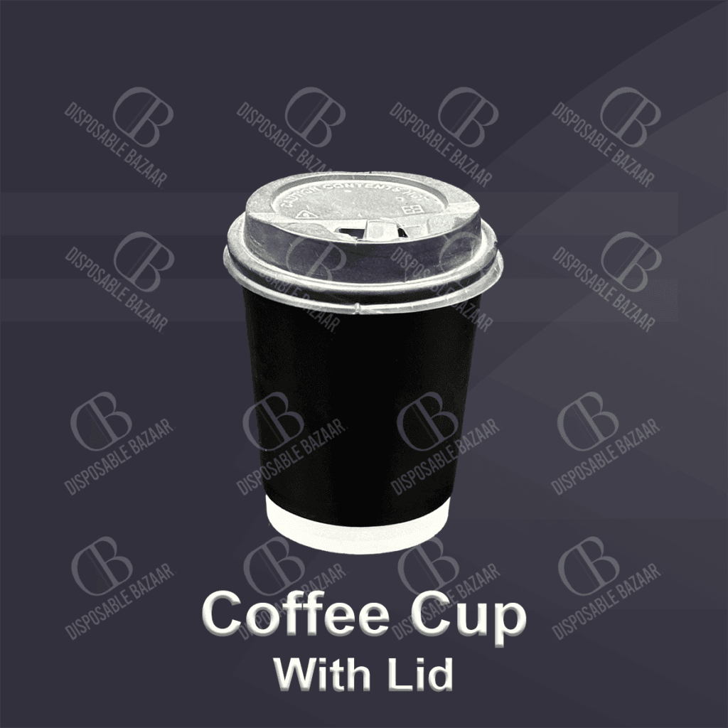 Coffee Cup With Cap - 8oz (Black)