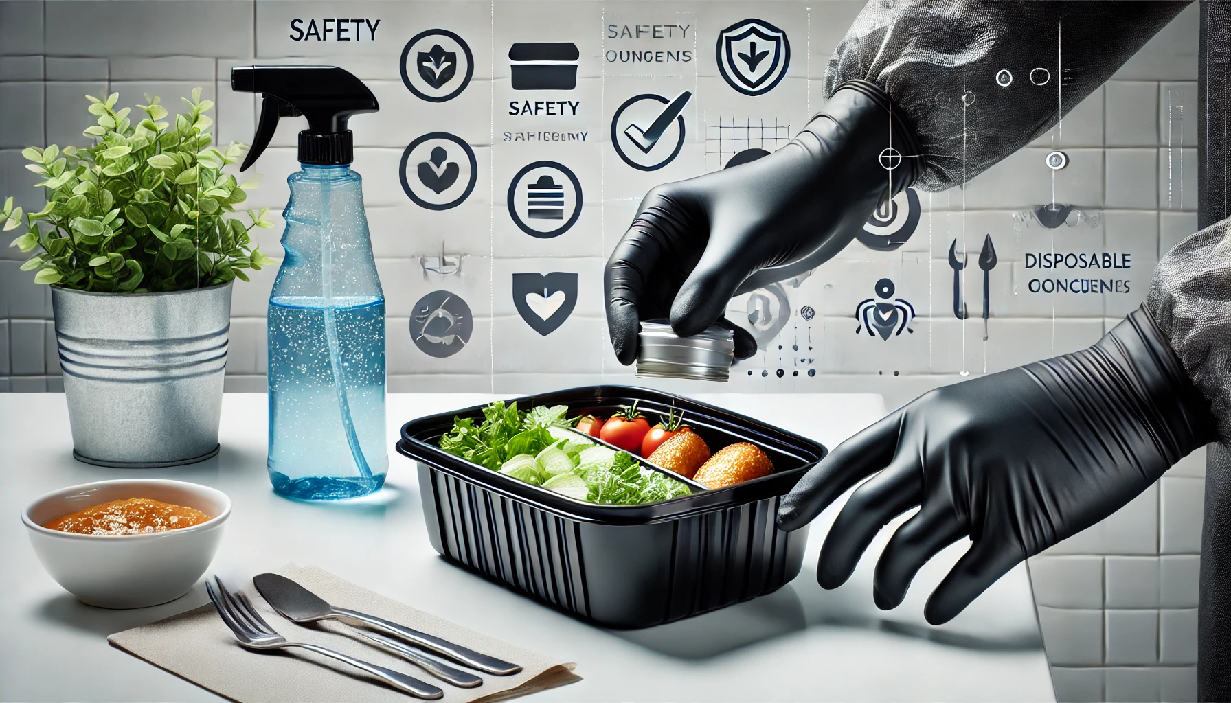 Safety and Hygiene with Disposable Black Plastic Containers