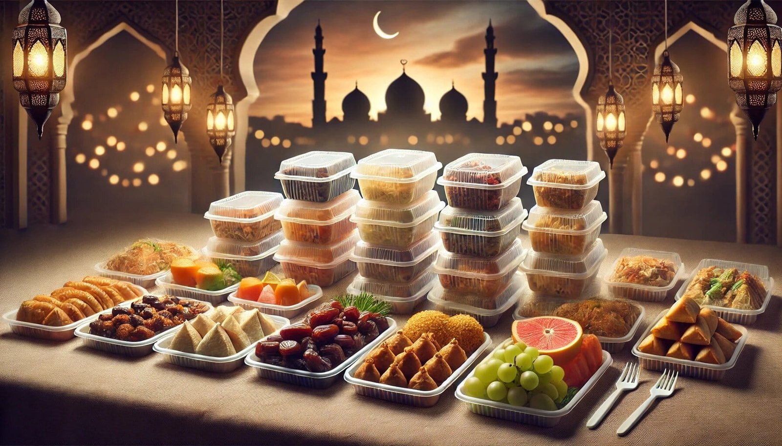 Balancing Tradition and Convenience: Using Disposable Plastic Containers for Iftar Distribution