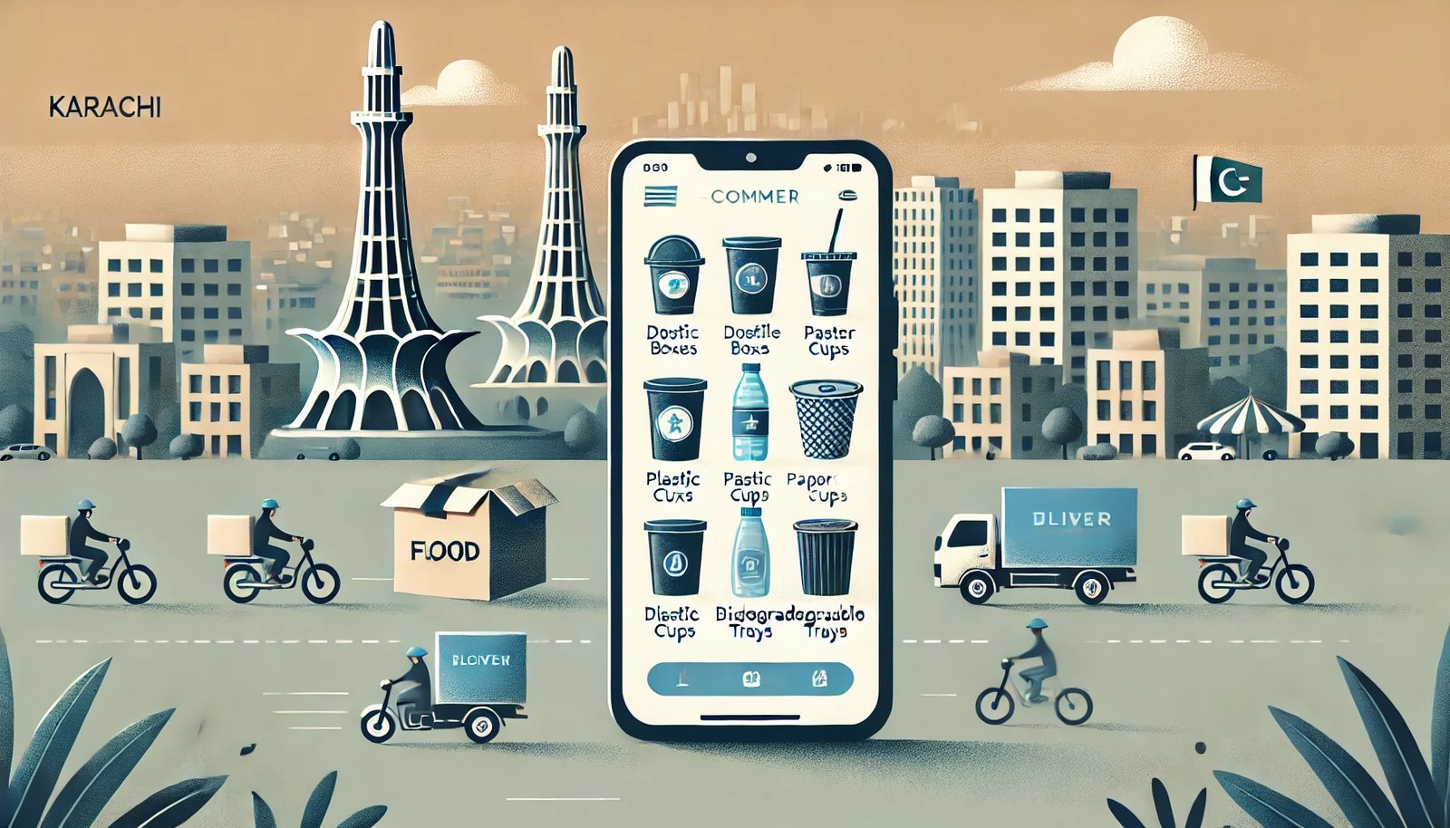 The Rise of Online Shopping for Disposable Food Containers in Karachi