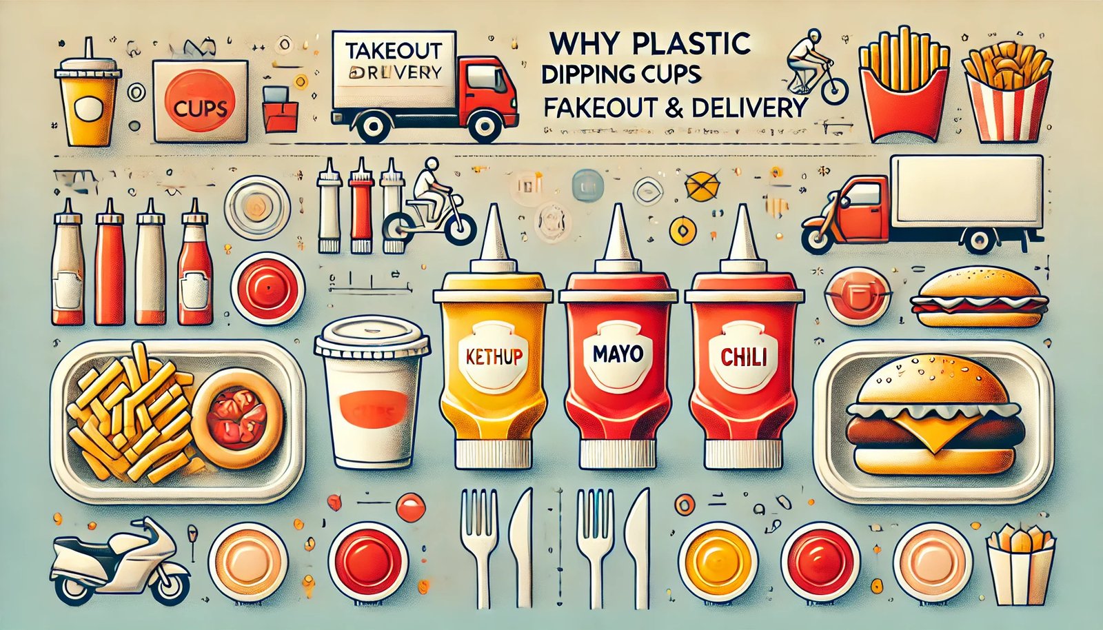 Why Plastic Dipping Cups Are Essential for Takeout & Delivery