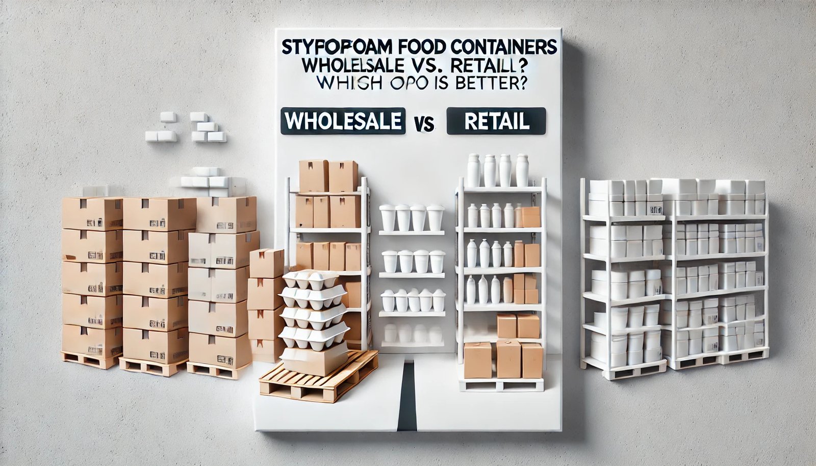 Styrofoam Food Containers Wholesale vs. Retail: Which Option Is Better?
