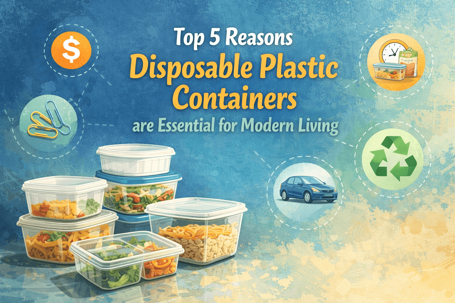 Top 5 Reasons Disposable Plastic Containers are Essential for Modern Living