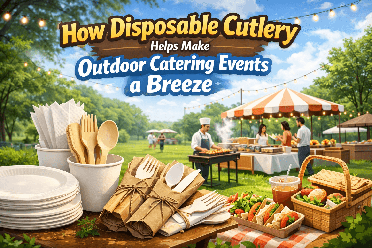 How Disposable Cutlery Helps Make Outdoor Catering Events a Breeze