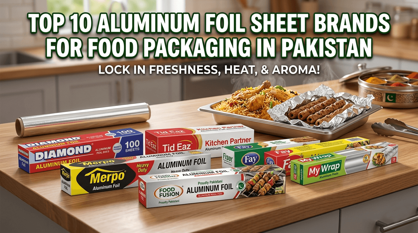 Top 10 Aluminum Foil Sheet Brands for Food Packaging in Pakistan