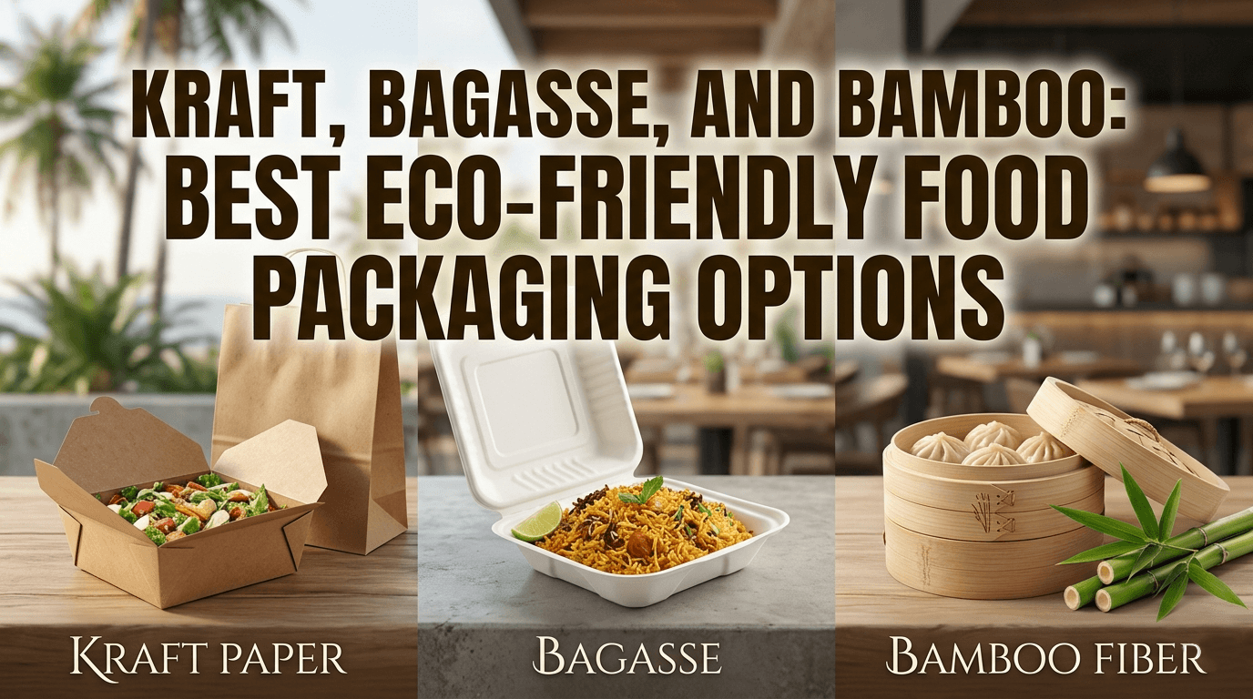 Kraft, Bagasse, and Bamboo: Best Eco Friendly Food Packaging Options