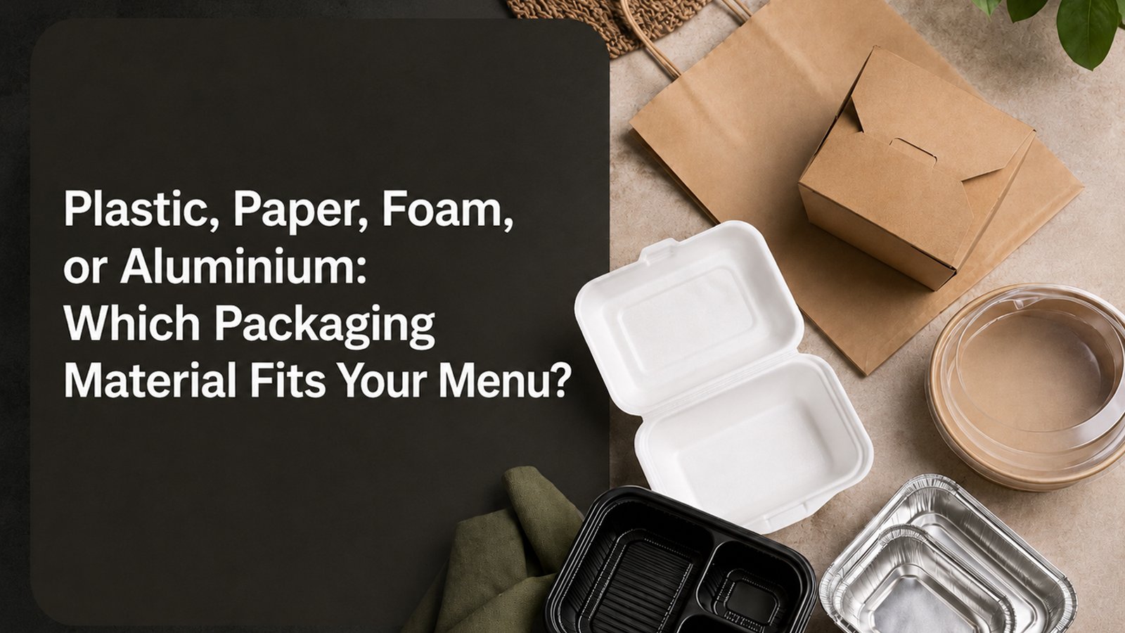 Plastic, Paper, Foam, or Aluminium: Which Packaging Material Fits Your Menu?