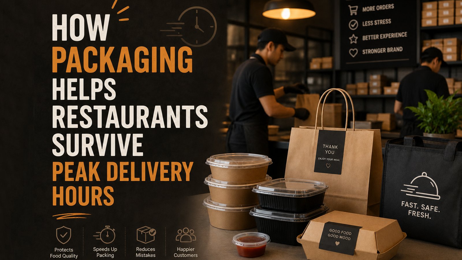 How Packaging Helps Restaurants Survive Peak Delivery Hours