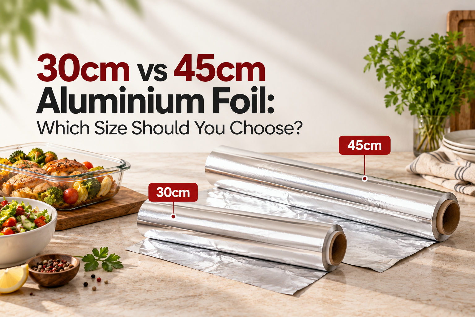 30cm vs 45cm Aluminium Foil: Which Size Should You Choose?