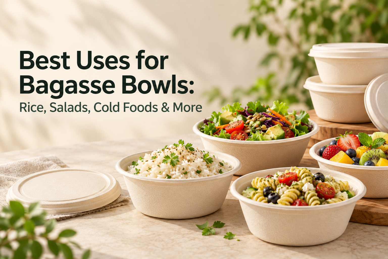 Best Uses for Bagasse Bowls: Rice, Salads, Cold Foods & More