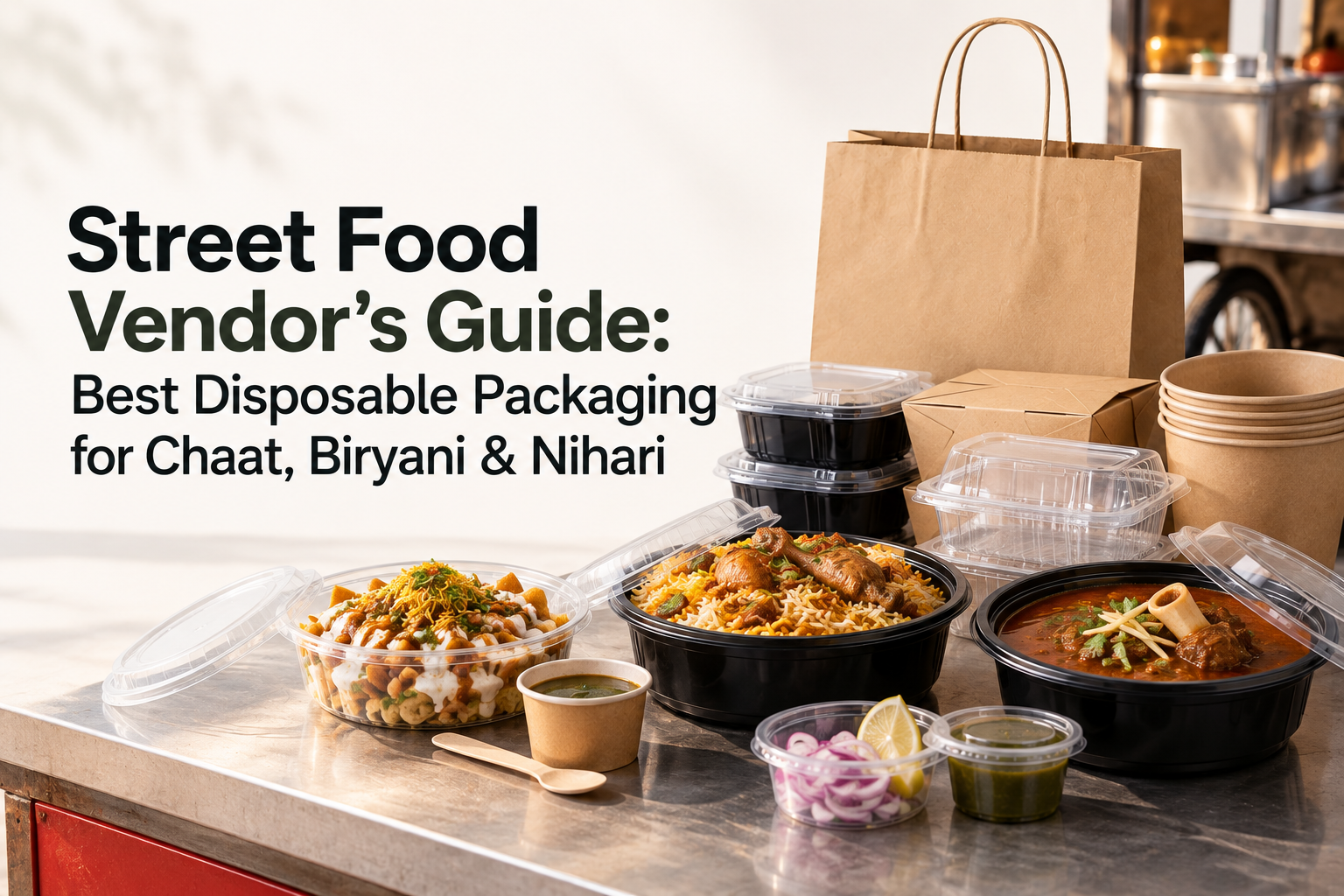 Street Food Vendor’s Guide: Best Disposable Packaging for Chaat, Biryani & Nihari